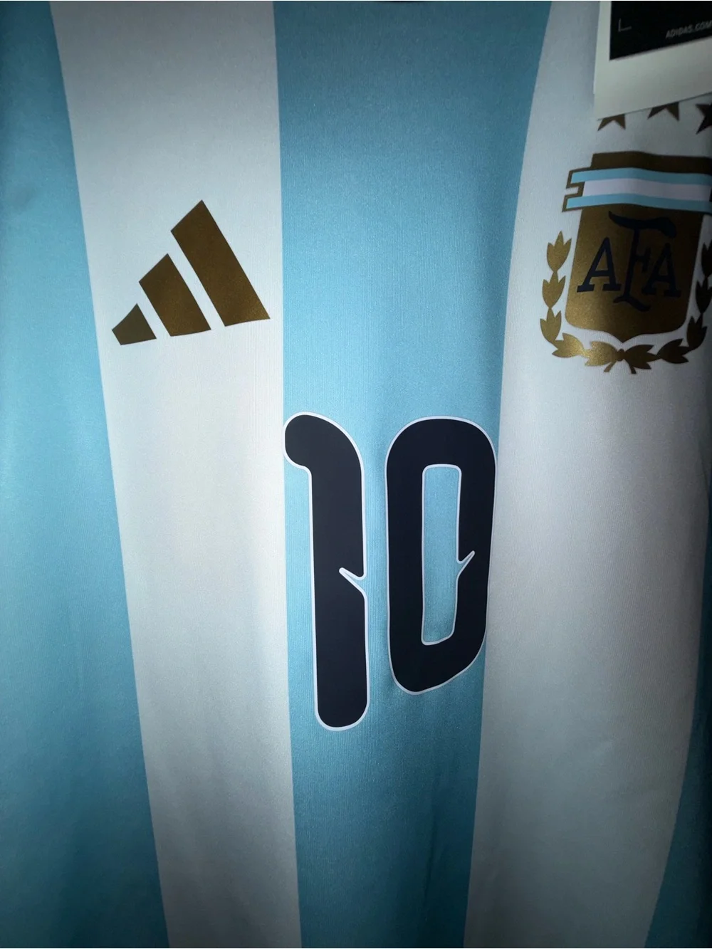 Men Adidas Lionel Messi home jersey #10 Size XL